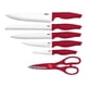 thumbnail image 1 of Set 5 Cuchillos Cross Para Cocina Rojo Brinox, 1 of 2
