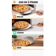 thumbnail image 3 of Pala Pizza Espátula Redonda Acero Mango Madera 25,5cm, 3 of 12
