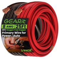 Cable Gearit 8 Awg Ofc Cobre 7,5 M Para Alimentación Y Tierra
