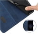 thumbnail image 3 of Funda tipo cartera para Oukitel C62 Pro con tarjetero, bolsillo para billetes, soporte, cierre magnético y correa para la muñeca, funda tipo folio con textura geométrica azul, 3 of 5