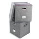 thumbnail image 1 of Caja de almacenamiento de discos de vinilo ZEDKEHO con capacidad para más de 100 discos, 1 of 7