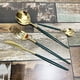 thumbnail image 5 of XmhyTop Juego de Cubiertos de Cocina de 24 Piezas, Inoxidable, Color Oro Verde, Ideal para Hogares y Eventos, 5 of 5