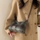 thumbnail image 2 of Bolso bandolera Harris Tweed mujer vintage cuadros hombro otoño invierno cuero bolsa trabajo viaje, 2 of 6