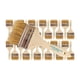 thumbnail image 1 of Pincel Pro Grade Chip de 3 pulgadas, color marrón claro, paquete de 24, 1 of 7