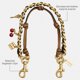 thumbnail image 3 of Colgante Coach de 26 cm de cuero y metal con charms de cereza, llave y dado, 3 of 5