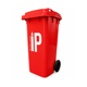 thumbnail image 1 of Contenedor de basura plastico 120 litros color Rojo, 1 of 3