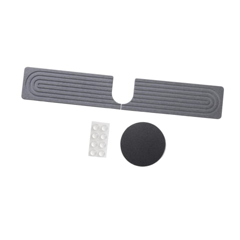 Magideal - Alfombrilla De Grifo Para Fregadero De Cocina, Repisa Para Fregadero, Alfombrilla De Drenaje, Secado Rápido, Alfombrilla De Drenaje, Protector Contra Gris 60X10Cm