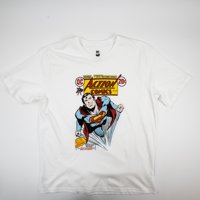 Polera Superman Old Power Blanco Dc Comics