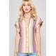 thumbnail image 1 of Camisa CC Clothing Tejida A Rayas Multicolor Navy/Mauve M, 1 of 5