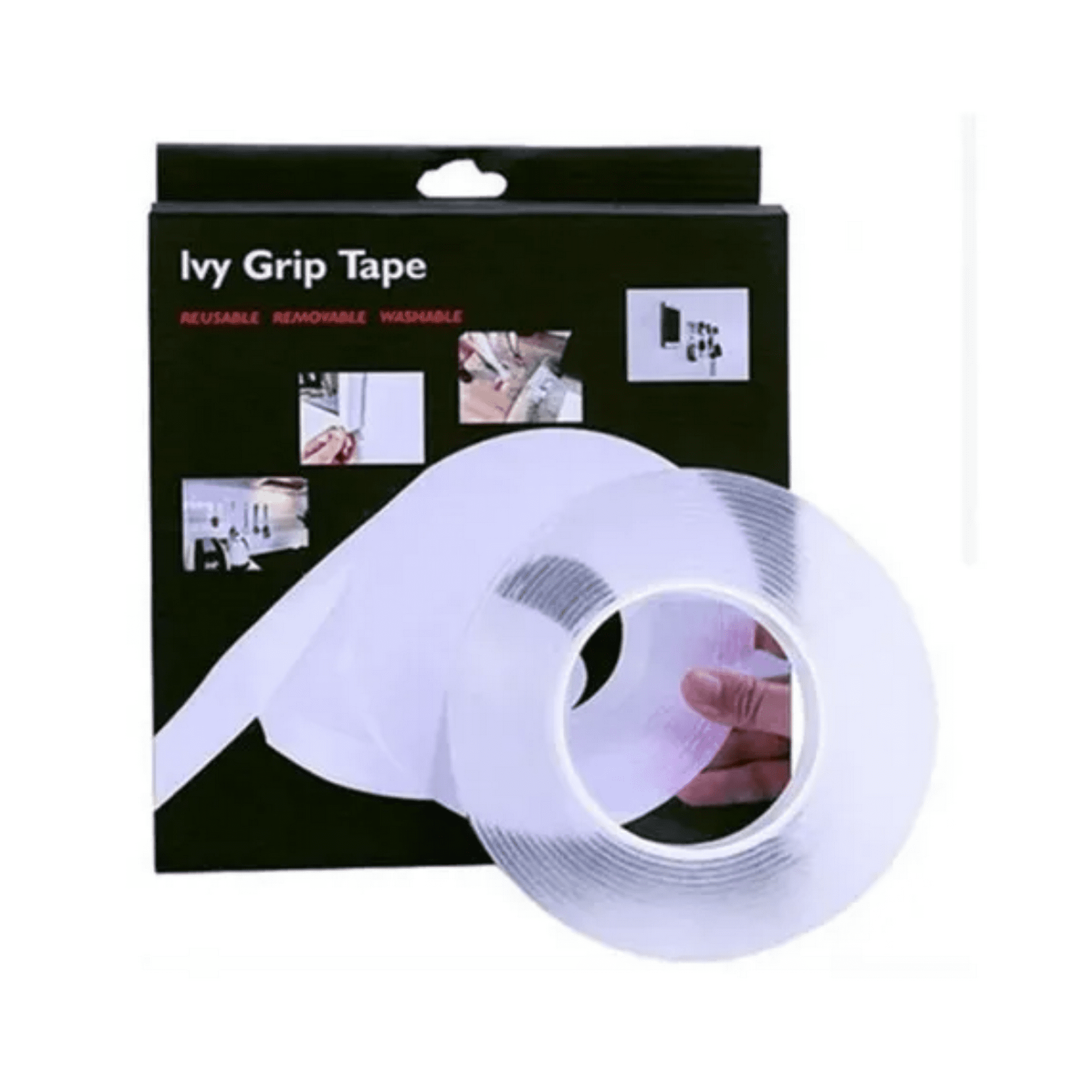 Ivy Gipe - Cinta Adhesiva Doble Contacto Fuerte Transparente