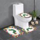 thumbnail image 1 of La Oruga Muy Hambrienta Juego de 3 alfombras de baño de coral fleece: tapete de baño + alfombra de inodoro en forma de U + funda de tapa de inodoro en forma de O, 1 of 6