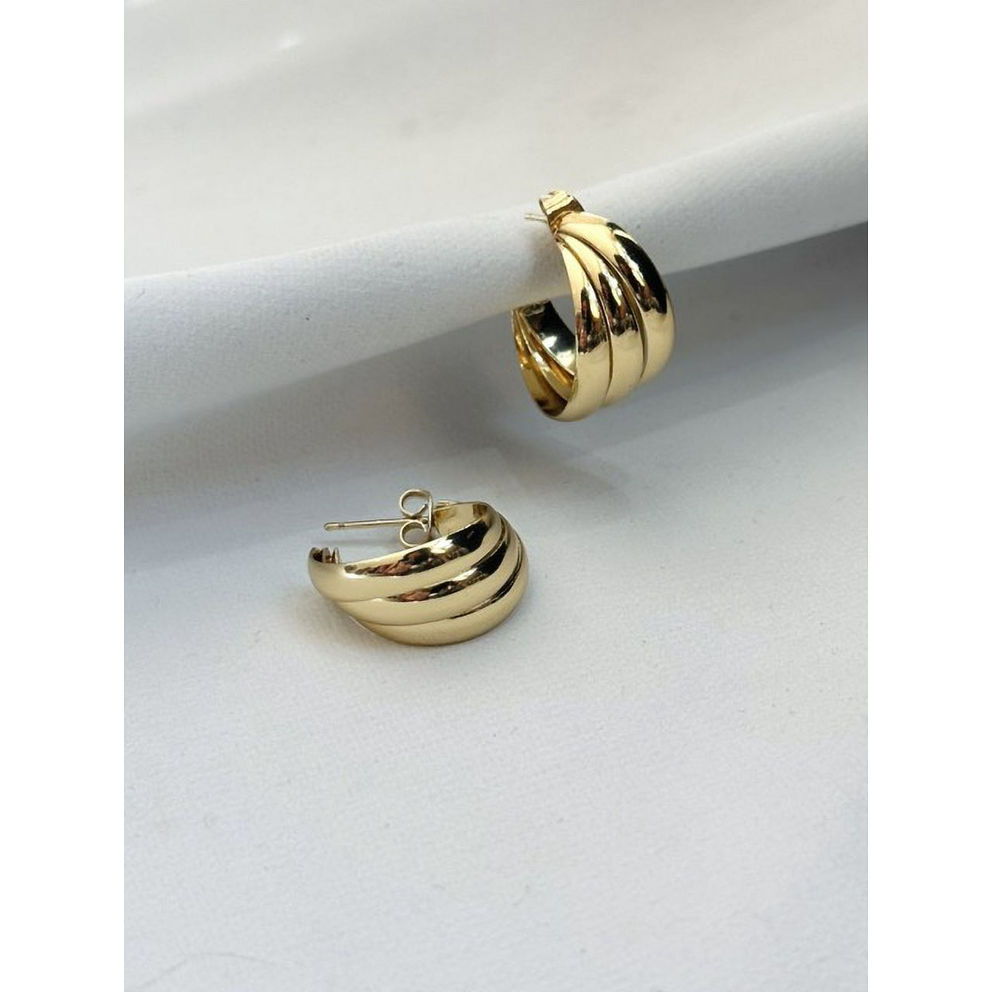 Collarbeauty - Aro Bañado En Oro 18k