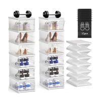 Genérico - Cajas De Zapatos 6 Niveles Blanco