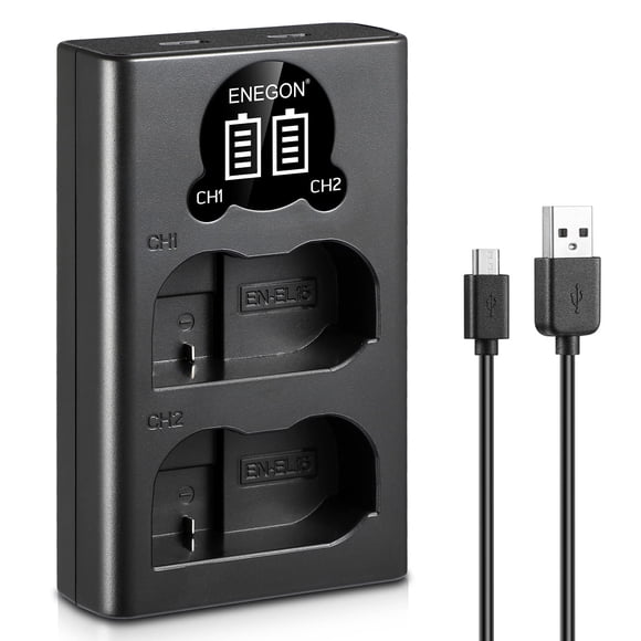 Cargador ENEGON EN-EL15 /EL15a/EL15b/EL15c LCD USB Nikon