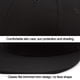 thumbnail image 4 of Sombrero negro Sombrero de verano transpirable sencillo Sombrero de ala plana sólida Sombrero con visera para el sol, 4 of 5