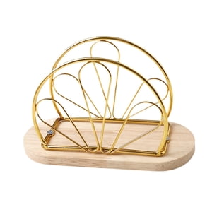 Bothyi - Servilletero Soporte Vertical Dispensador De Pañuelos Para Mesas De Cena De Buffet De Picnic Sector Dorado