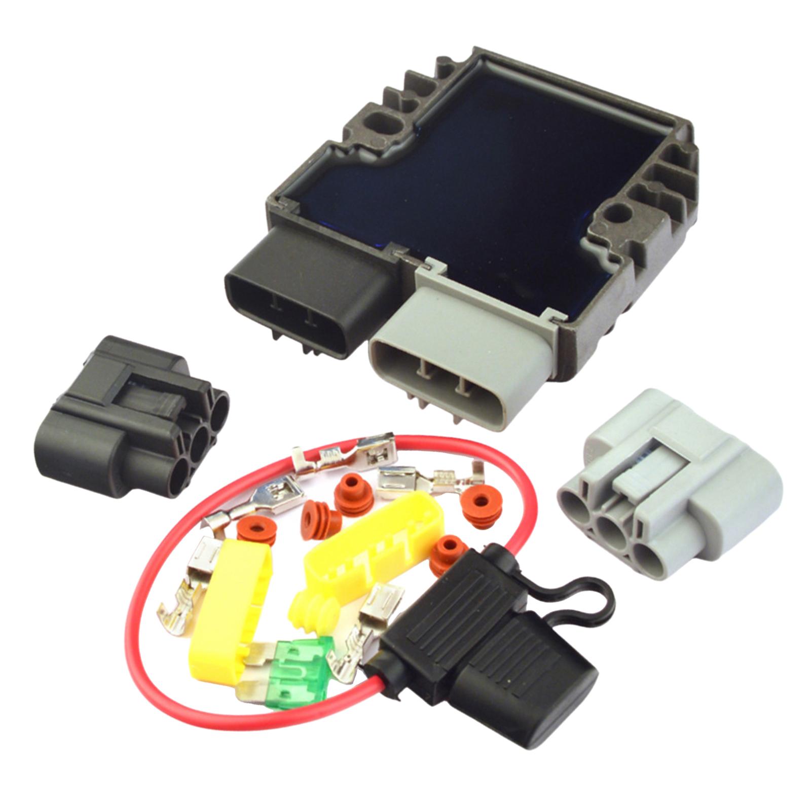 Magideal - De Conector De Rectificador Regulador, Accesorio De Repuesto, Piezas De Repuesto, Aluminio De Alto Rendimiento Premium Y Duradero Para Fh020Aa