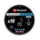 thumbnail image 2 of Set 10 Discos Corte Metal Inox 115X1MM Einhell 49711525 negro, 2 of 3