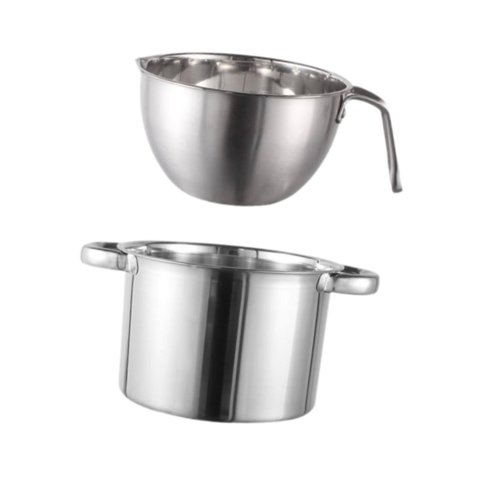 Magideal - Olla Para Baño María Olla Para Baño María Utensilios De Cocina Esenciales Recipiente Para Derretir De Fondo Plano Olla Para Baño María Para Caramelos Maceta De 20 Cm