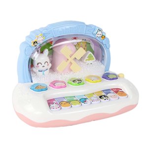 Bothyi - Juguete De Piano Para Bebé Para 6 9 12 18 Meses Centros De Actividades Multimodos Educativo Azul