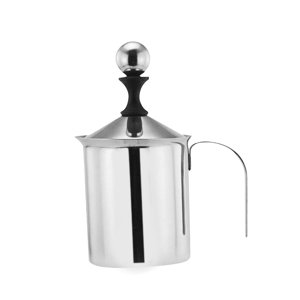 Bothyi - Jarra Para Hacer Espuma Con Leche Y Café, Espumador De Leche De 400Ml, Acero Inoxidable Para Uso Doméstico