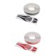 thumbnail image 4 of 2pcs broches cinta adhesiva de vinilo calcomanías para automóviles steamline negro + rojo, 4 of 6