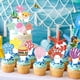 thumbnail image 2 of Cupcake Toppers KINGZONE Happy Birthday, 48 piezas, decoración de fiesta, 2 of 7