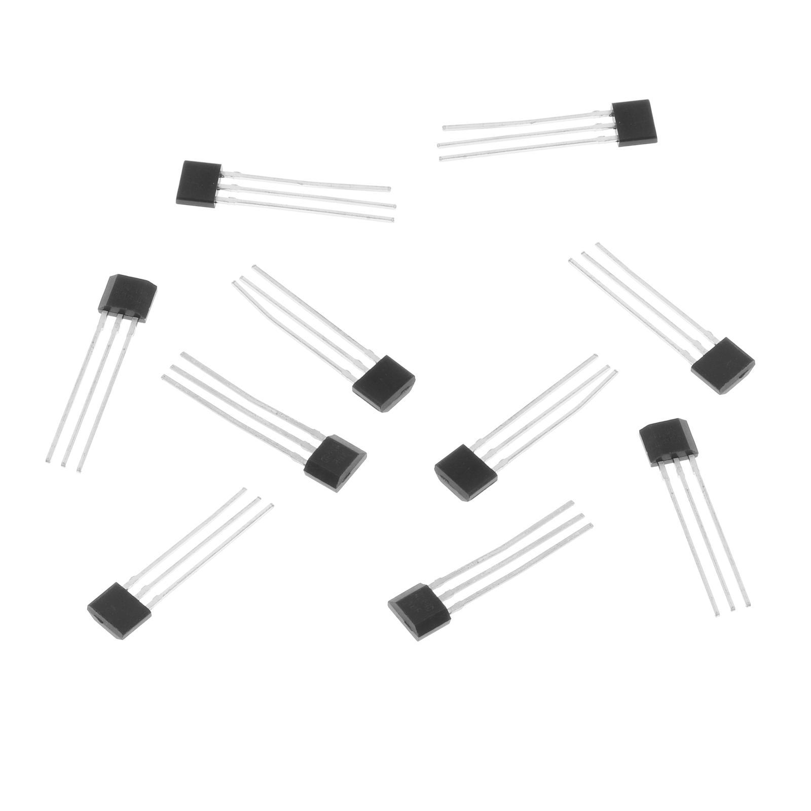 Ioensy - 10 Uds Sensor De Interruptores De Efecto Hall Sensible Sip-3 44E A3144E A3144