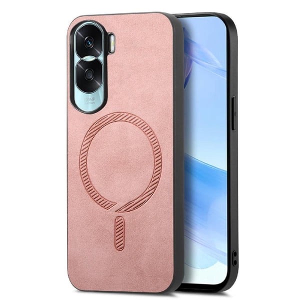 Magnetic Slim Case for Honor X50i with Camera Guard & Anti-Scratch Back Pink