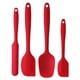thumbnail image 1 of Juego de 4 espátulas de silicona premium resistentes al calor de 600 °F, diseño sin costuras, goma antiadherente con utensilios para cocinar y hornear., 1 of 8