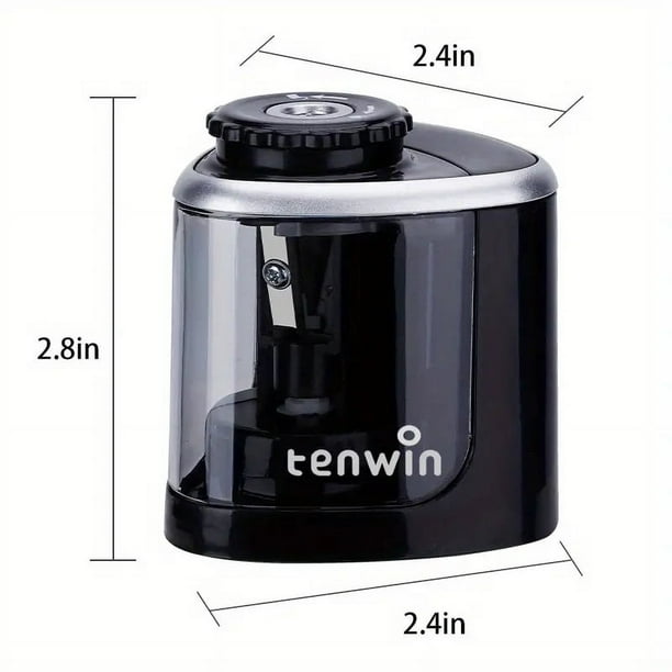 Experience the Ultimate Precision with our 1pc Electric Pencil Sharpener - Perfect for Office Stationery and Christmas Gifts!