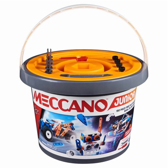 Cubo abierto Meccano Junior multicolor 150 piezas