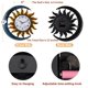 thumbnail image 5 of Reloj Shumi Sol y Luna para Exterior, resistente al agua, 5 of 9