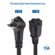 thumbnail image 2 of Cable de alimentación Cable Matters 30 cm, paquete de 2, perfil bajo, 2 of 7