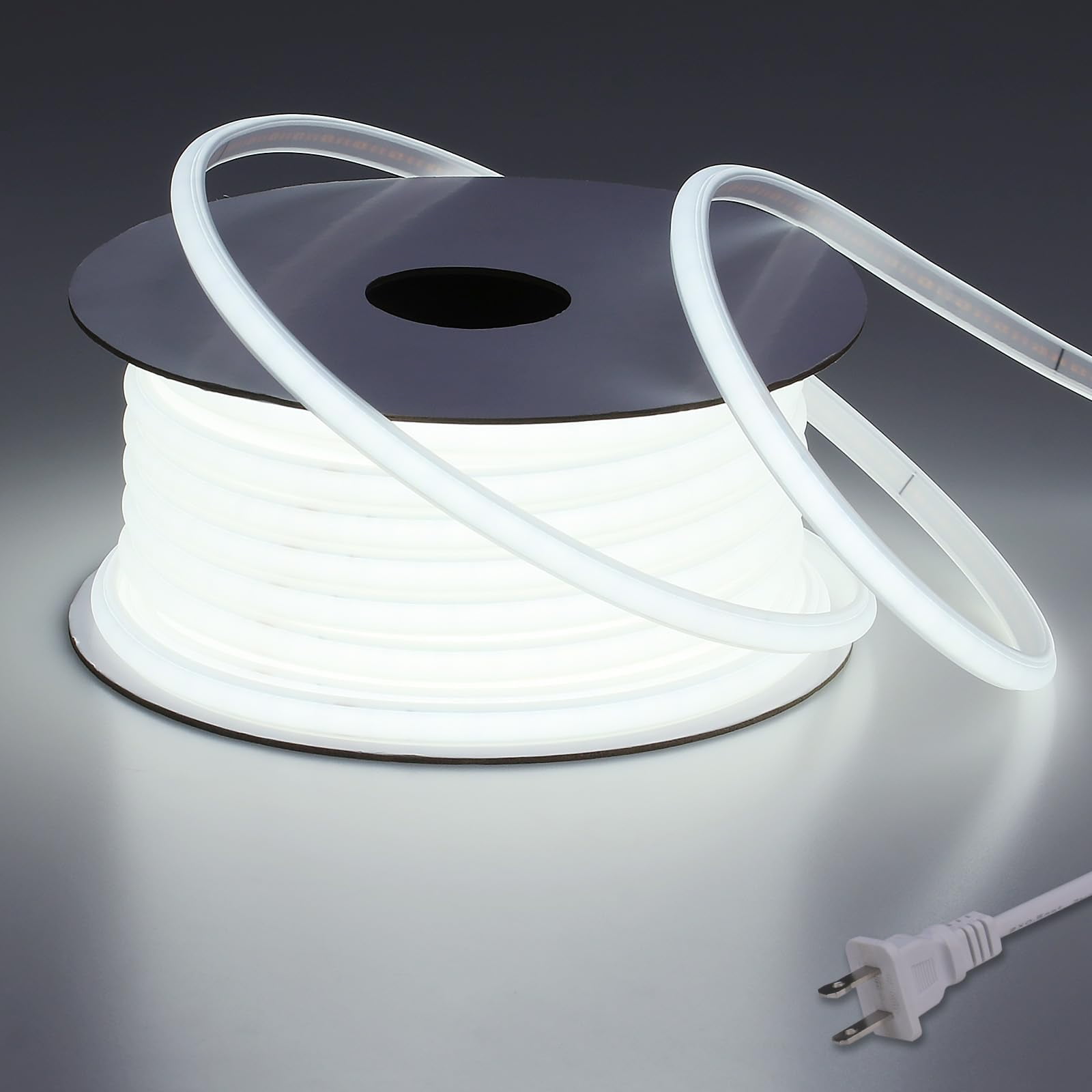 Tira De Luces Led Benlun Ac 110 V Cob, 65,6 Pies, 6000 K, Resistente Al Agua