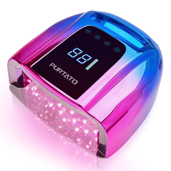 Lámpara de uñas UV LED Purtato Professional recargable 96W