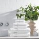 thumbnail image 3 of Paños de Baño Arkwright Pack de 12 100% Algodón 600 GSM Blanco Paloma, 3 of 6
