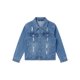 thumbnail image 2 of Chaqueta Mezclilla Niño Jean Desgastada Rotos Moda Urbana, 2 of 3