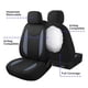 thumbnail image 5 of Funda de asiento de coche CAROMOP de neopreno impermeable para 2 asientos delanteros, 5 of 6