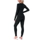 thumbnail image 3 of INSPIRE CHIC Conjunto de Ropa Interior Térmica para Mujer, Capa Base Suave de Manga Larga con Agujeros para los Pulgares y Leggings para Climas Fríos de Invierno M Negro, 3 of 6