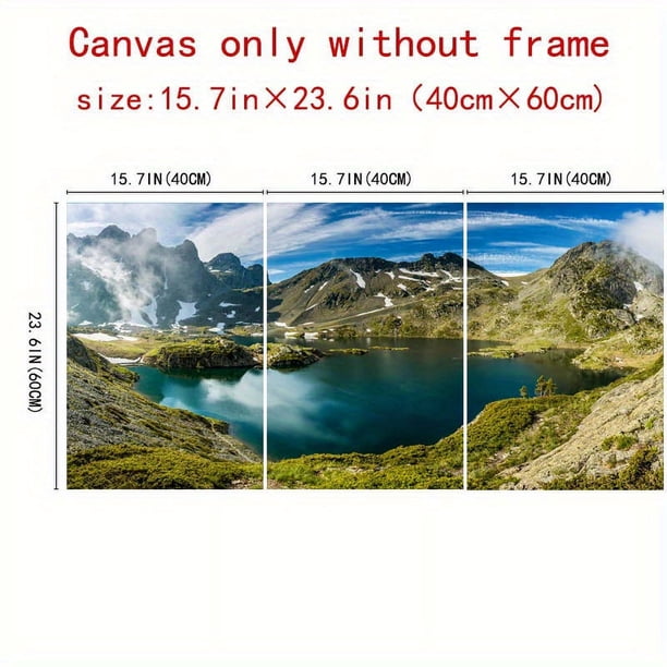3pcs/set Wall Art Canvas Paintings, Living Room Beach Sunset Landscape Wall Decorative Art Painting, Canvas Print Bedroom Decoration Modern Salon Kitchen Office Wall Painting Home Decor, No Frames (1