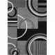 thumbnail image 1 of Alfombra 160x200 Moderna Elegante Decorativa Wym Medio Circulo Gris, 1 of 3