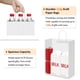thumbnail image 3 of Bolsas de regalo BagDream, papel kraft blanco, 10 x 5 x 13 cm, 50 unidades, 3 of 7