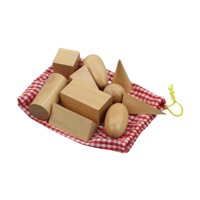 Bothyi - 10X Sólidos Geométricos De Madera Manipulables Para Matemáticas Para Niños De 3 Años O Más
