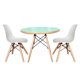 thumbnail image 1 of Comedor Menta + 2 Sillas Sin Brazos Blancos, 1 of 2