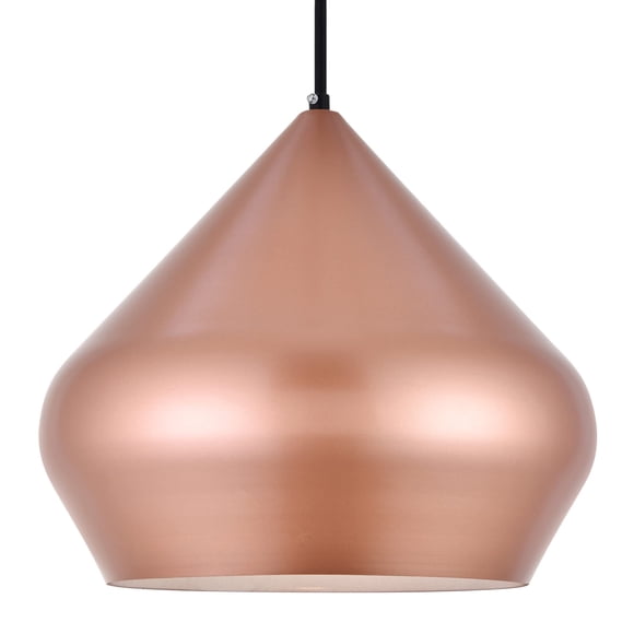 Lámpara colgante Living District Axiom color miel dorado 35 cm 110 V
