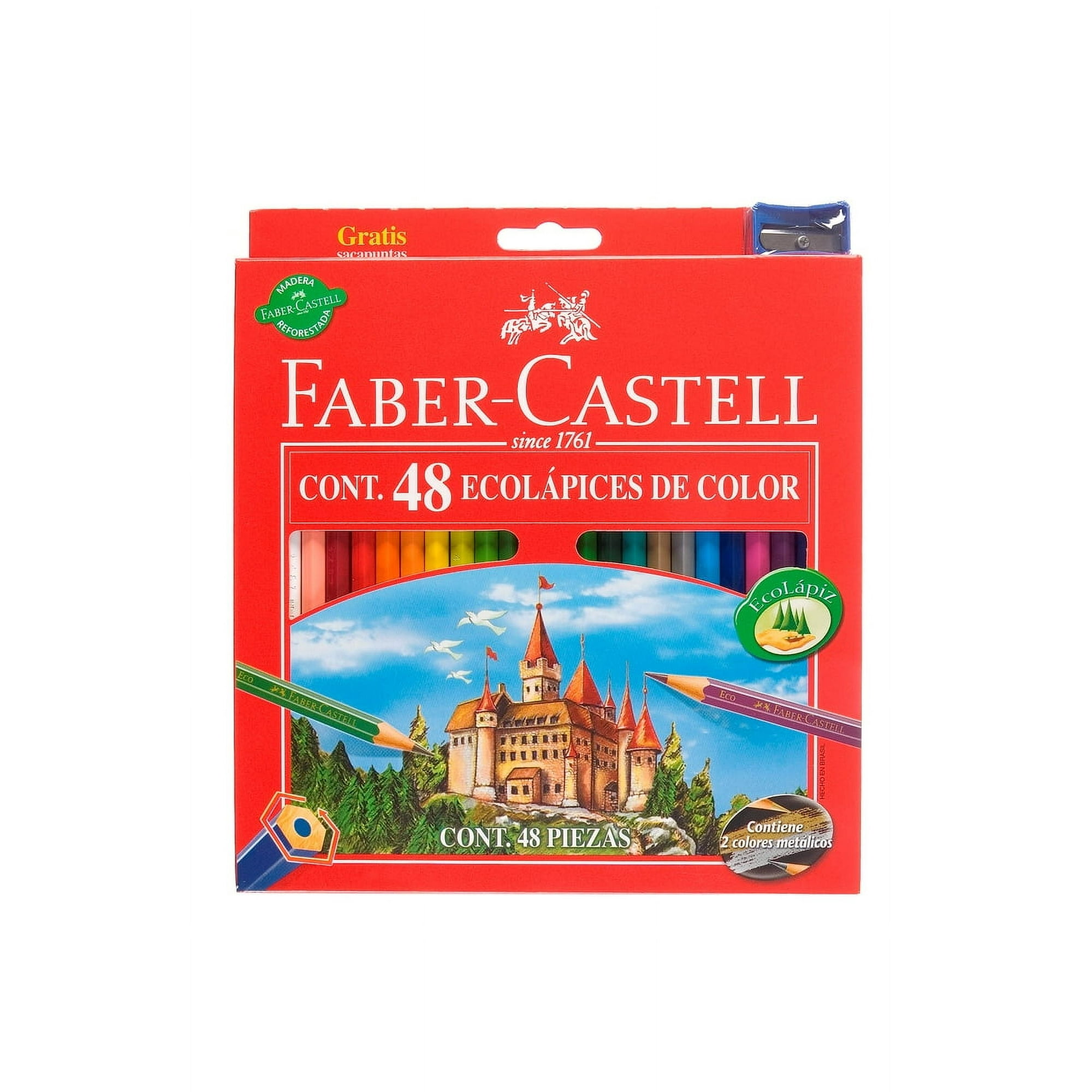Faber Castell - Eco Lápices De Color Faber-castell X48 Colores + Sacapuntas