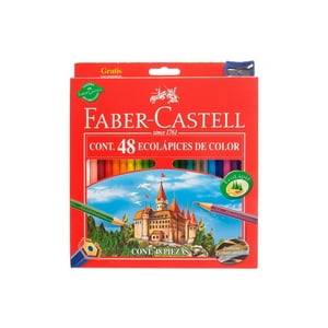 Faber Castell - Eco Lápices De Color Faber-Castell X48 Colores + Sacapuntas