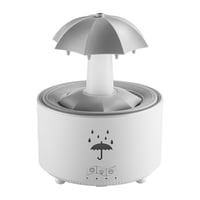 Magideal - Humidificador Con Forma De Paraguas Giratorio, Humidificador De Aroma Para Estudio, Oficina, Hogar, Color Blanco