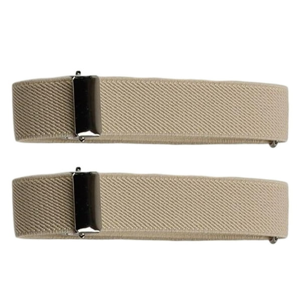 Brazalete elástico para mujer y hombre, brazalete de 2 cm, gemelos para camisa